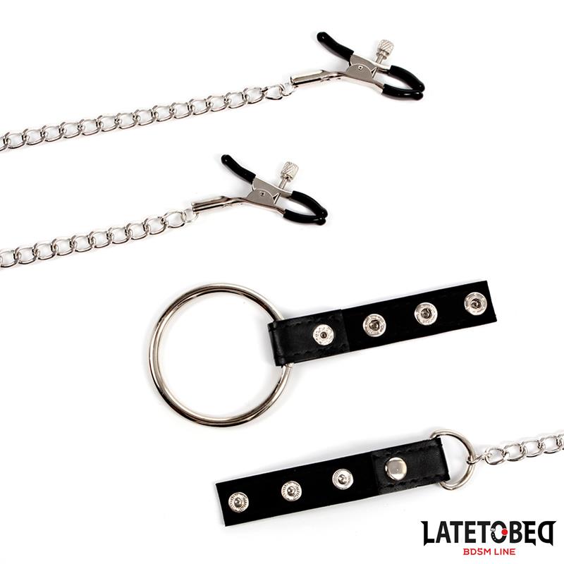 Pinzas para Pezones con Anillo para el Pene - Imagen 4