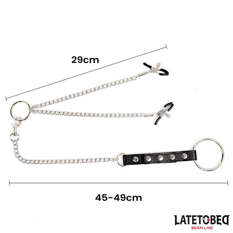 Pinzas para Pezones con Anillo para el Pene - Imagen 6