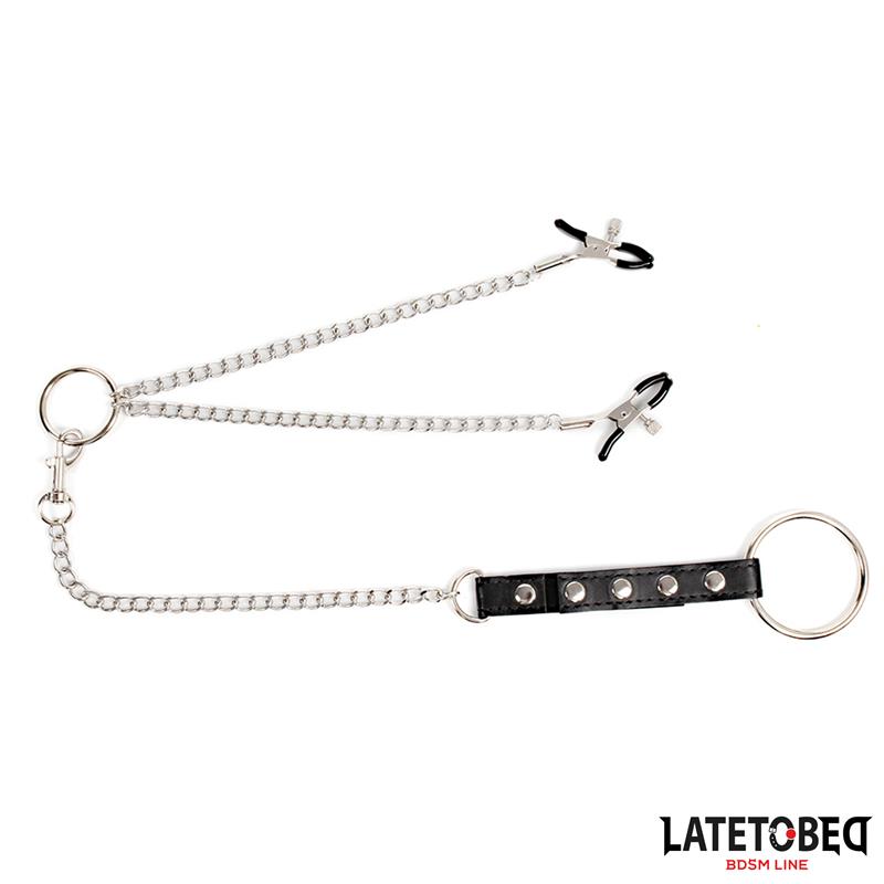 Pinzas para Pezones con Anillo para el Pene - Imagen 8