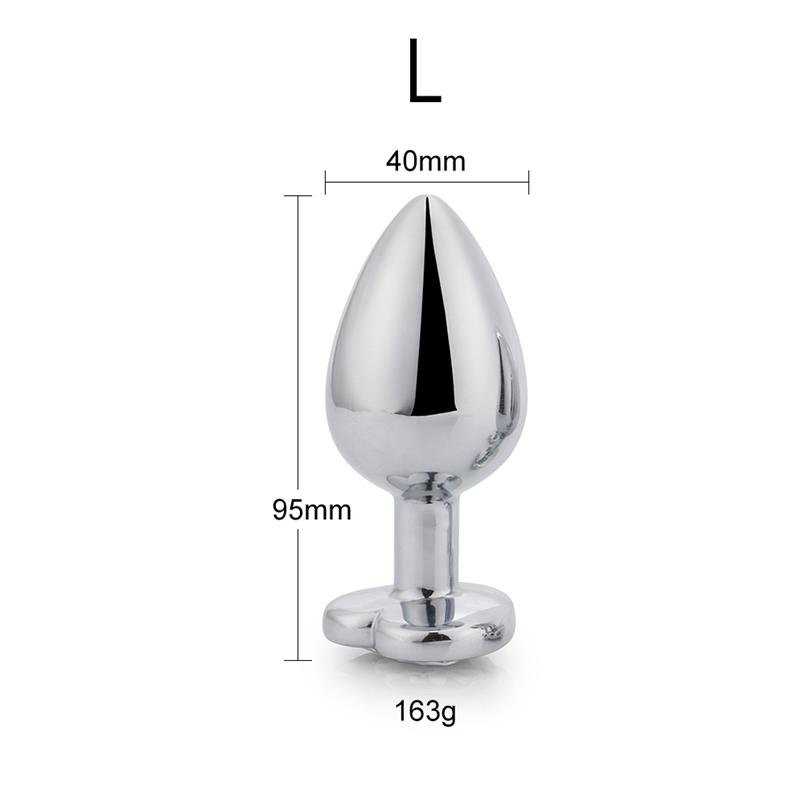 Plug anal Base Corazón Red Scarlet Talla L - Imagen 5