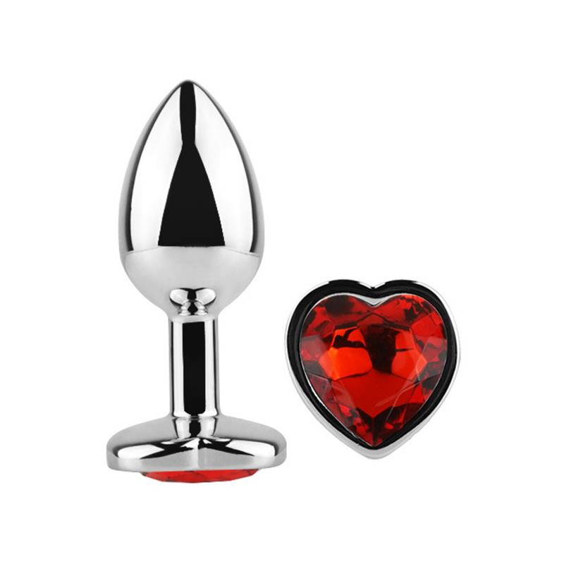 Plug anal Base Corazón Red Scarlet Talla L - Imagen 7