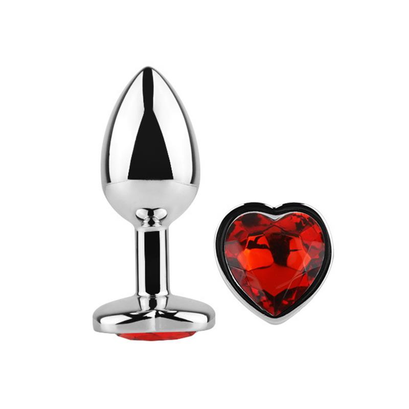 Plug Anal con Joya de Corazón Red Scarlet Talla M - Imagen 7