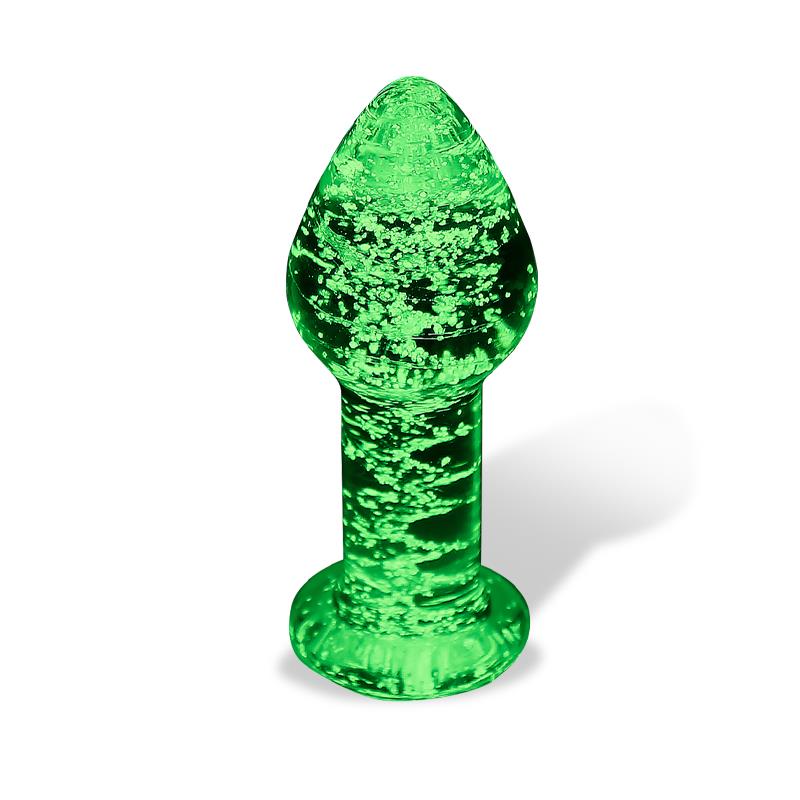 Plug Anal de Cristal que Brilla en la Oscuridad - Imagen 8