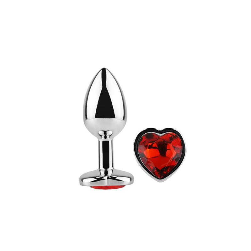 Plug Anal Joya de Corazón Red Scarlet Talla S - Imagen 6