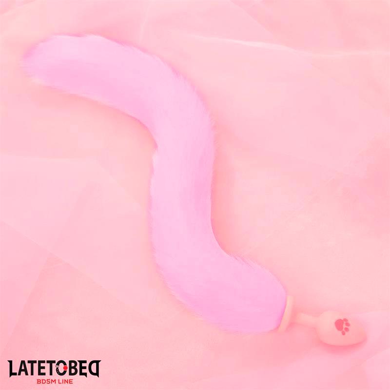 Plug Anal Rosa con Cola de Zorro Rosa - Imagen 6