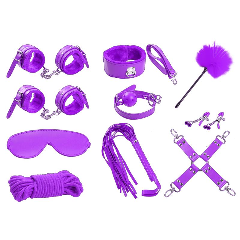 Set Bondage de 10 Piezas Púrpura - Imagen 8