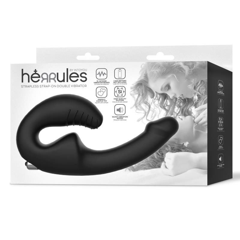 Strap-on Vibrador Doble sin Arnés - Imagen 4