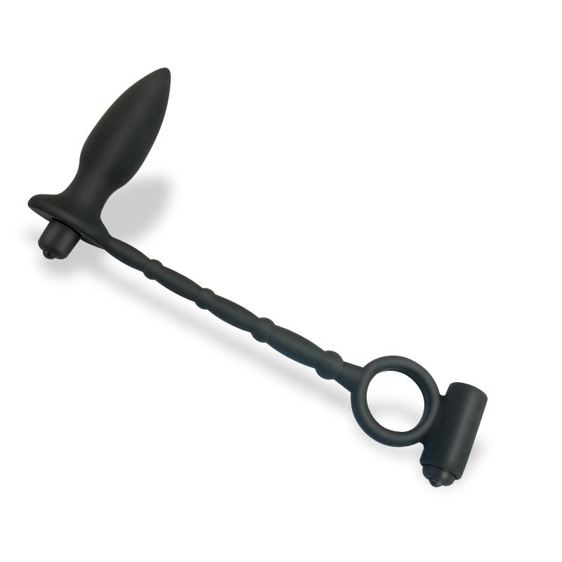 Sugilite Plug Anal con Vibración y Anillo para el Pene con Vibración - Imagen 5