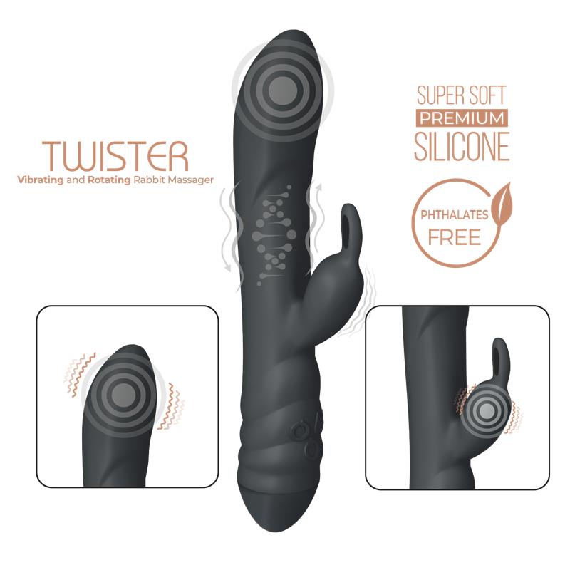 Vibrador con Rotación 360° Twister - Imagen 3