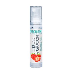 Vibrador Líquido Base Agua Fresa 10 ml