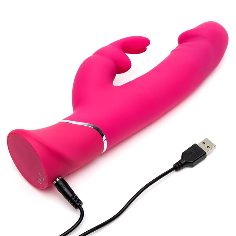 Vibrador Realistic Dual Density Rabbit Rosa - Imagen 4