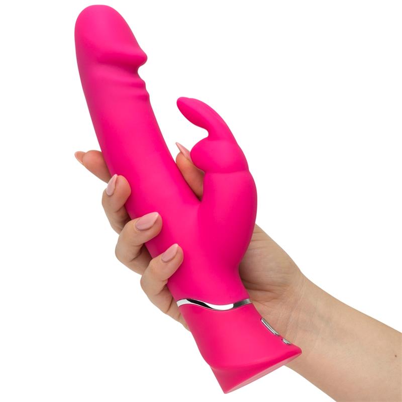 Vibrador Realistic Dual Density Rabbit Rosa - Imagen 7