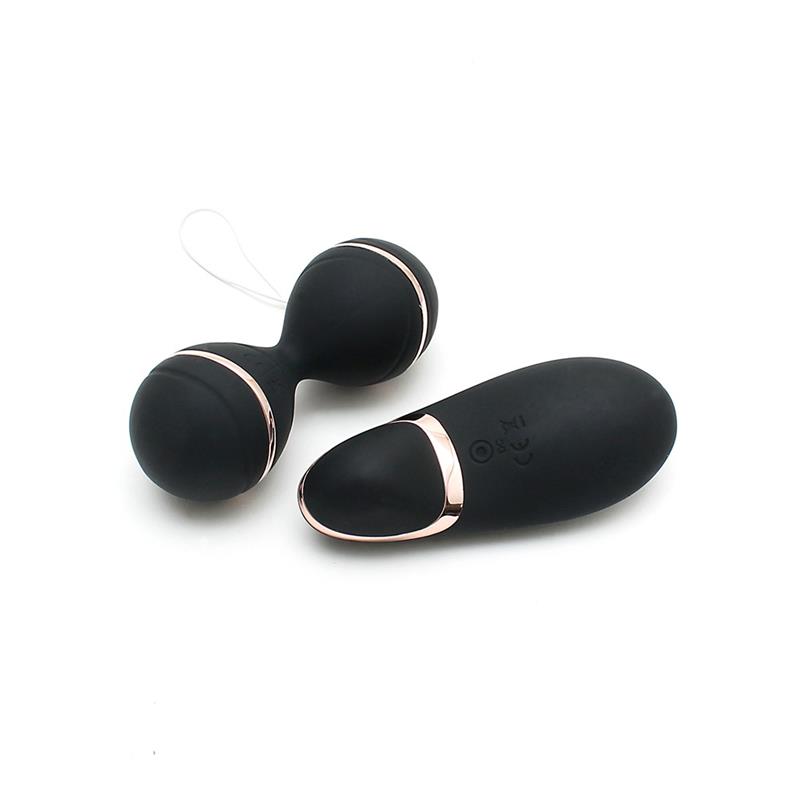 Bolas Kegel con Control Remoto y Estimulador Ibiza Negro - Imagen 4