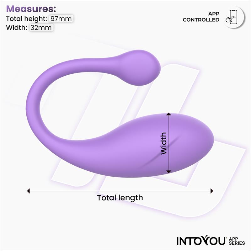 Bulby Huevo Vibrador con APP Lavanda - Imagen 8