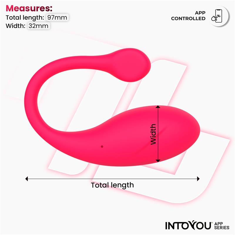Bulby Huevo Vibrador con APP Rosa Intenso - Imagen 5