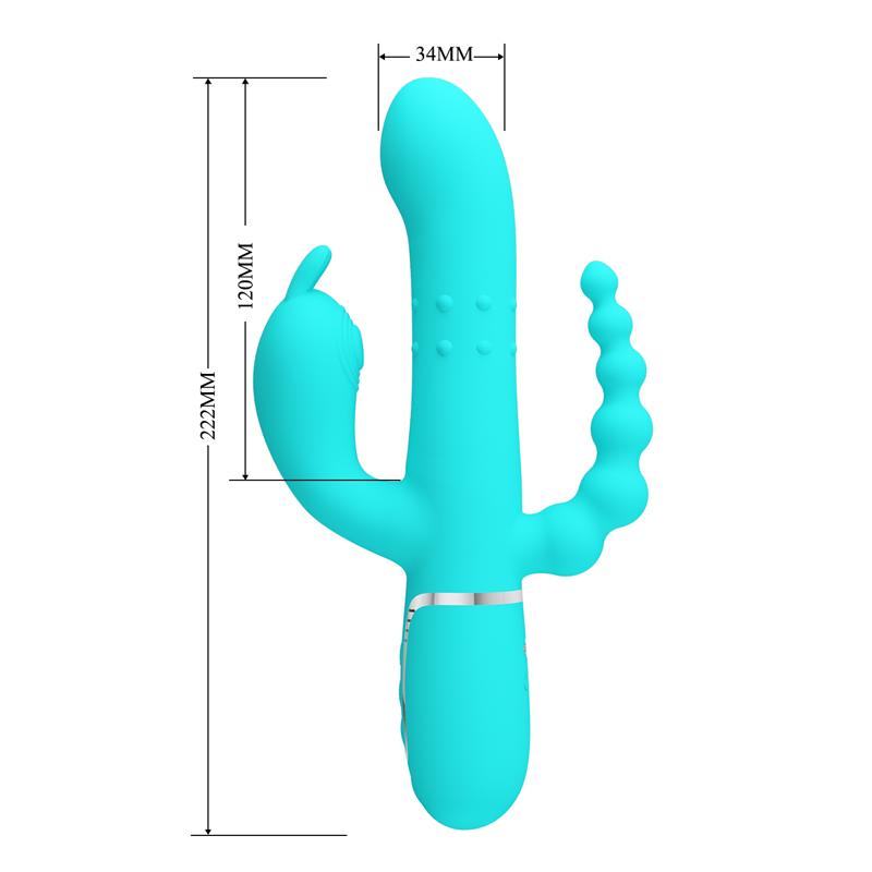 Cammy Vibrador con Bolas Rotadoras y Cadena Anal - Imagen 9