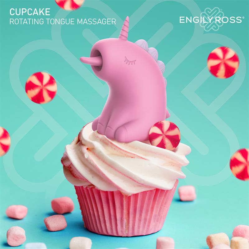 Cupcake Estimulador con Lengua Rotadora 360º - Imagen 9