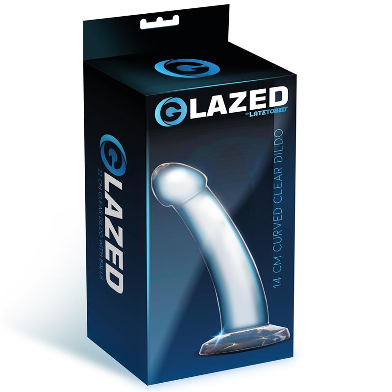 Dildo Curvado Material Cristalino 14 cm - Imagen 3