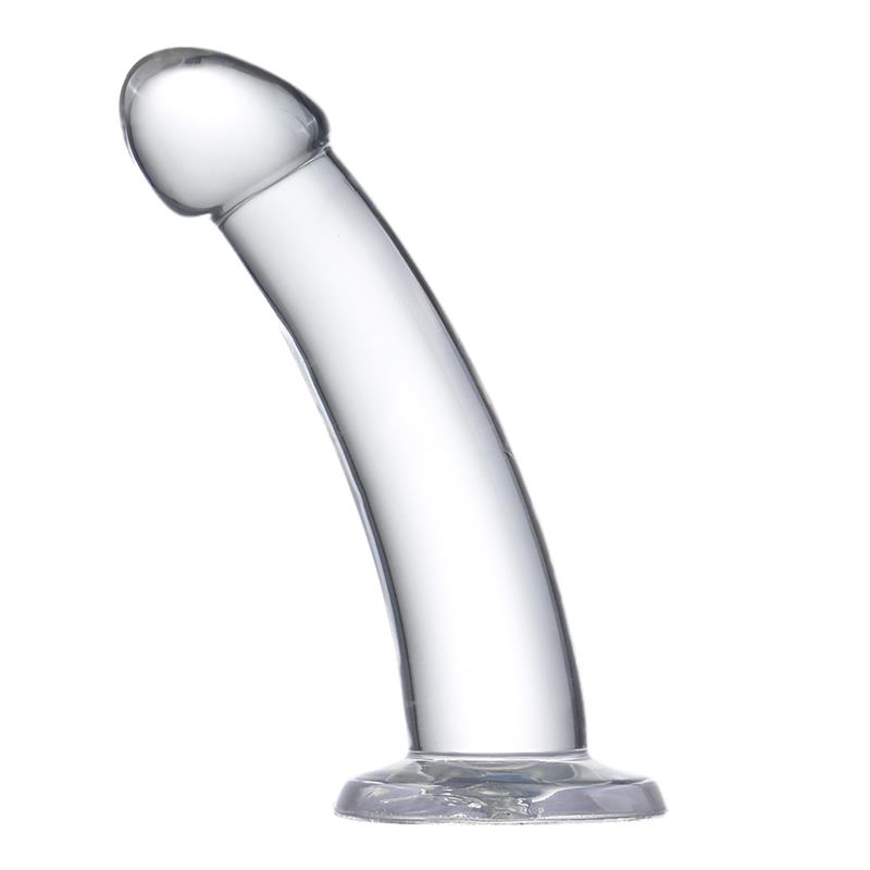 Dildo Curvado Material Cristalino 16 cm - Imagen 3