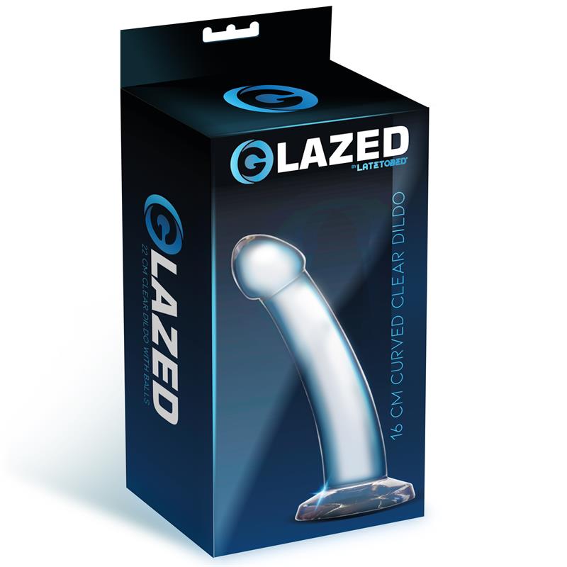 Dildo Curvado Material Cristalino 16 cm - Imagen 4