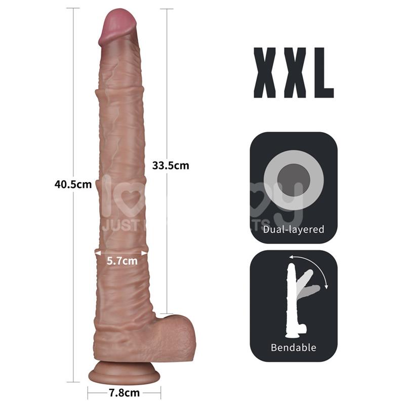 Dildo Dual Layered Articulable XXL 16 - Imagen 3