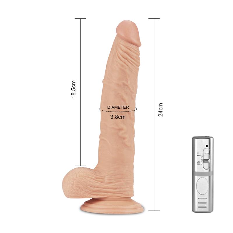 Dildo Real Extreme con Vibración 9.5 Natural - Imagen 5