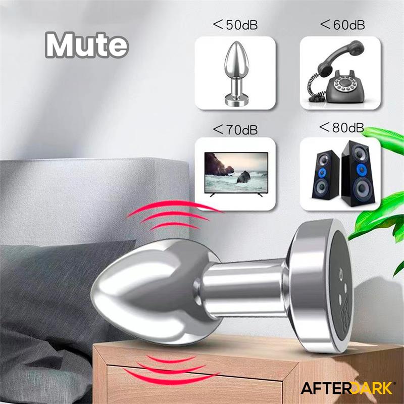 Dimpor Plug Anal Cromado con Vibración USB Magnético Talla S - Imagen 7