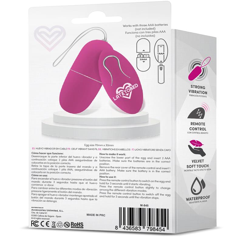 Ecopurple Huevo Vibrador con Control Remoto - Imagen 5