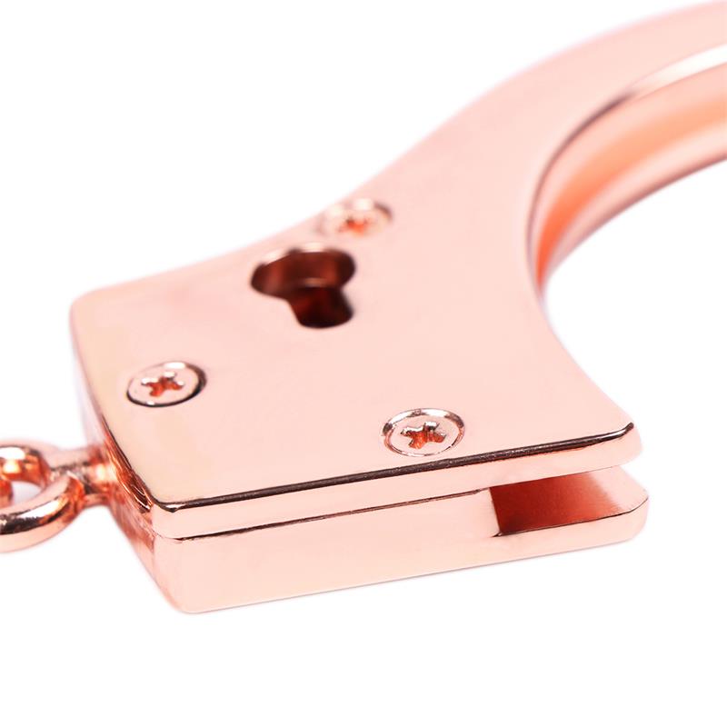 Esposas Oro Rosa con Llaves de Calavera - Imagen 4