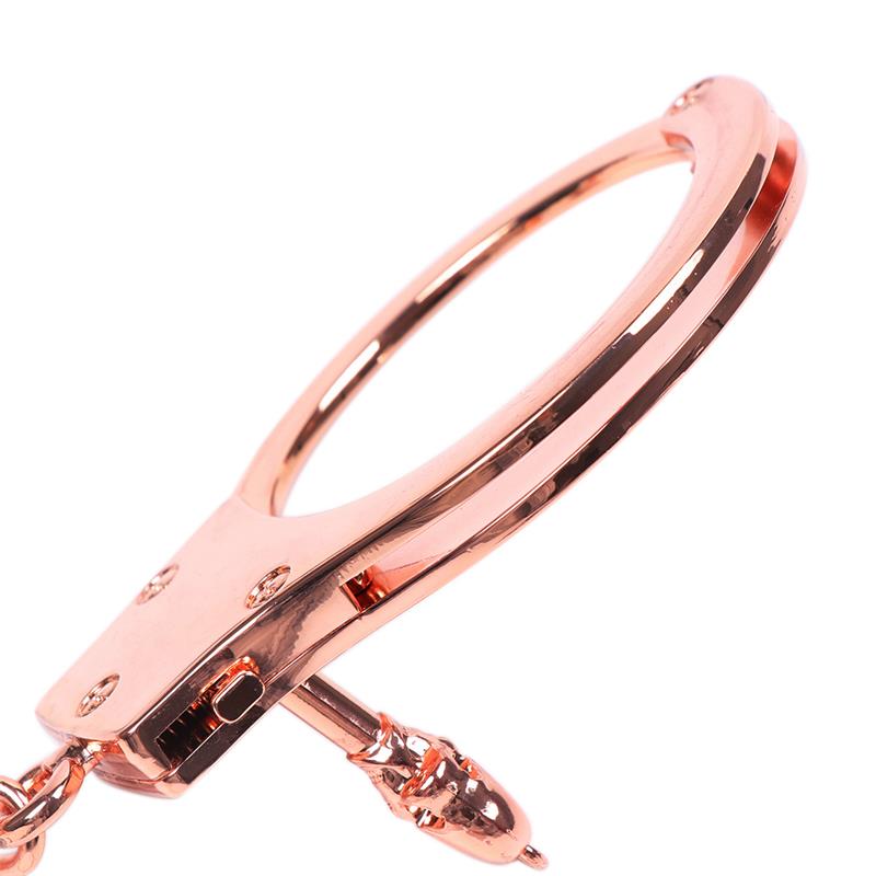 Esposas Oro Rosa con Llaves de Calavera - Imagen 5