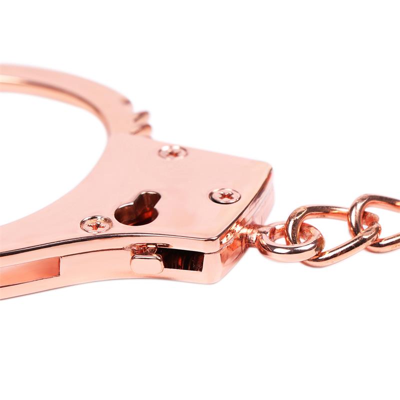 Esposas Oro Rosa con Llaves de Calavera - Imagen 11