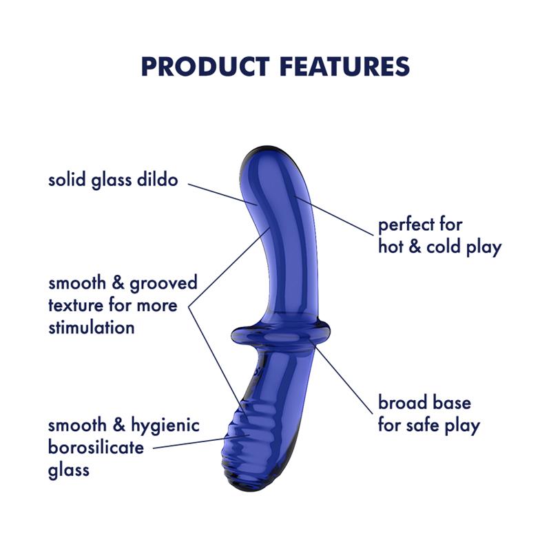 Estimulador de Cristal Double Crystal Hot and Cold Azul - Imagen 7