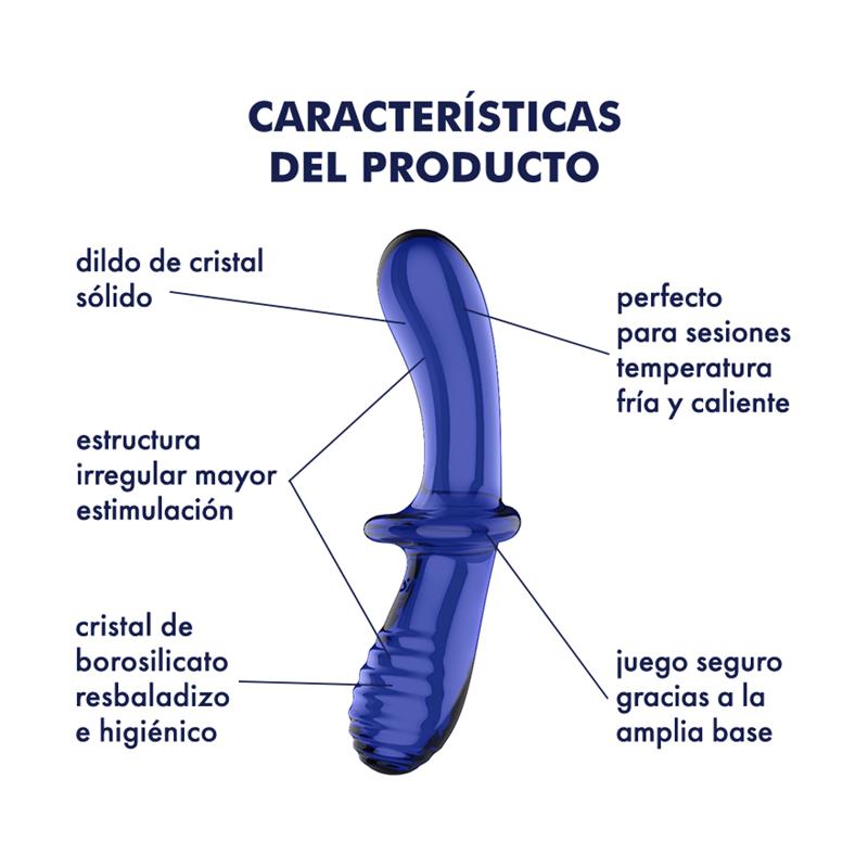 Estimulador de Cristal Double Crystal Hot and Cold Azul - Imagen 8