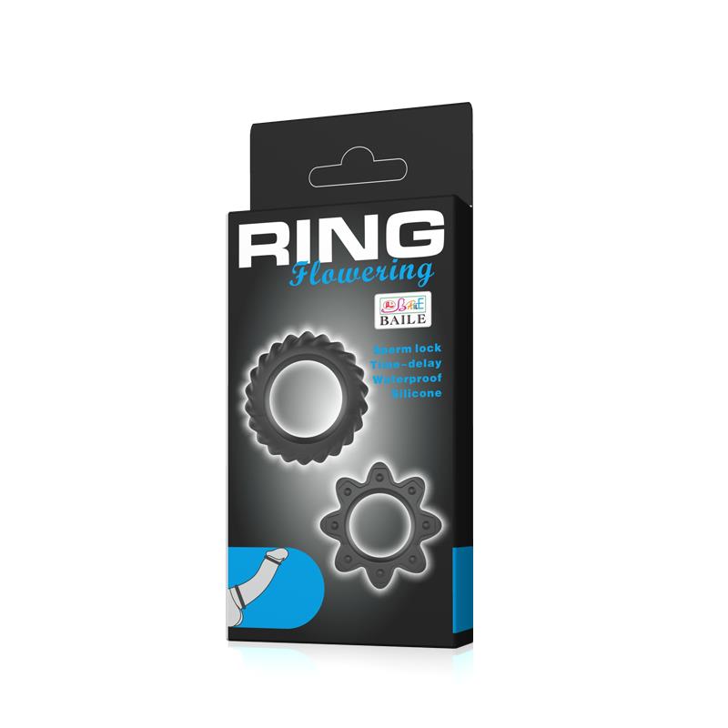 Flowering Set de 2 Anillos para el Pene - Imagen 5