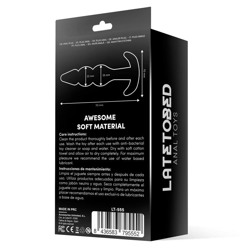 Gevil Plug Anal en Ancla Negro - Imagen 8