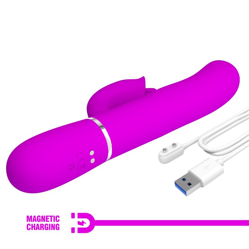 Gigi Vibrador con Licking y Thumping Fucsia - Imagen 4