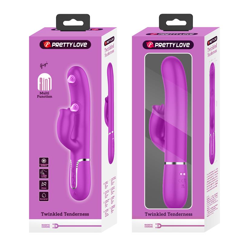 Gigi Vibrador con Licking y Thumping Fucsia - Imagen 8