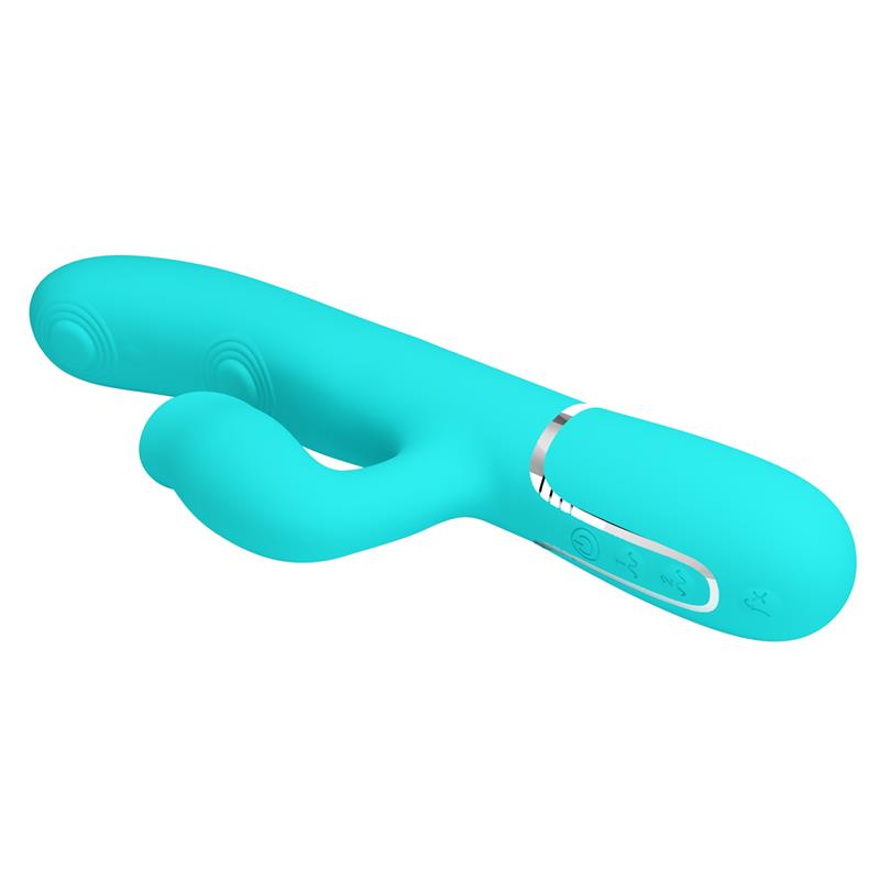 Gigi Vibrador con Licking y Thumping Turquesa - Imagen 6