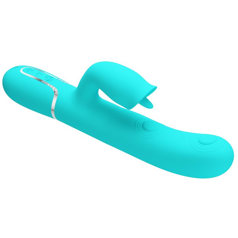 Gigi Vibrador con Licking y Thumping Turquesa - Imagen 8