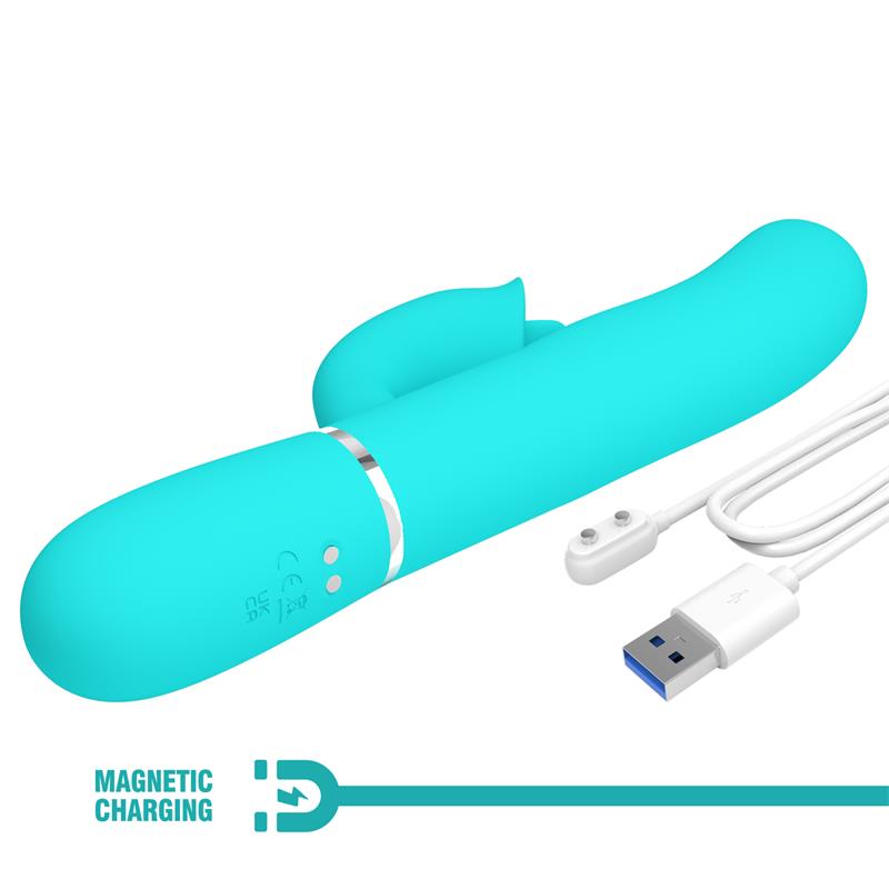 Gigi Vibrador con Licking y Thumping Turquesa - Imagen 9