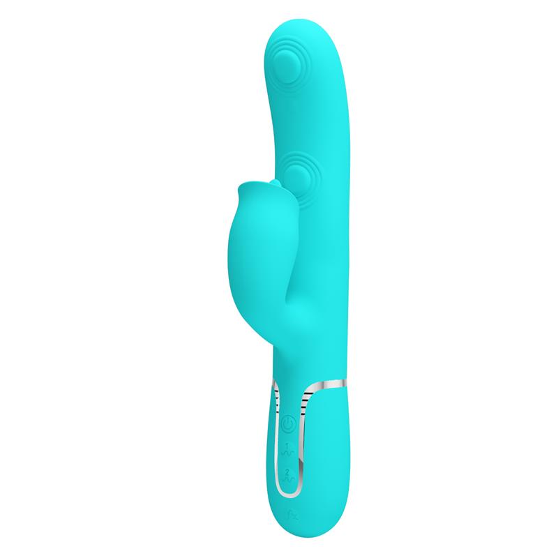 Gigi Vibrador con Licking y Thumping Turquesa - Imagen 11