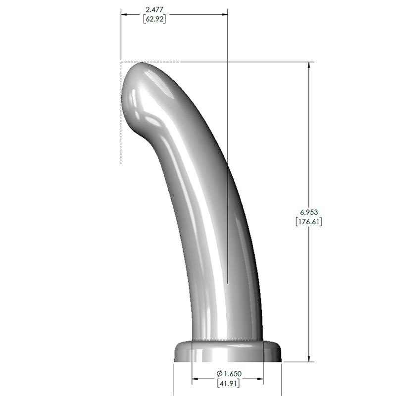 Herspot Dildo Golden Rose Talla Grande - Imagen 3