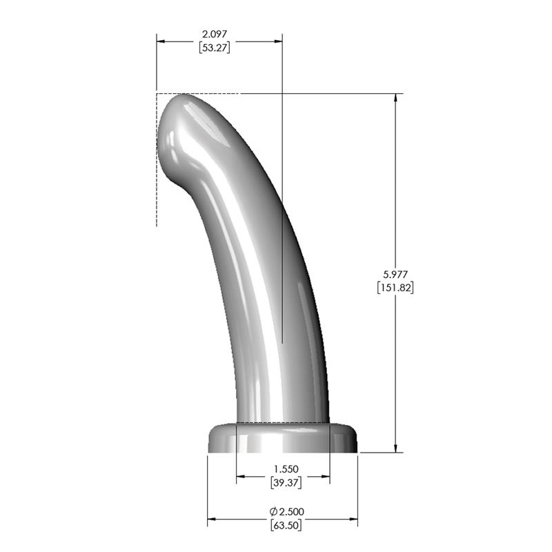 Herspot Dildo Golden Rose Talla Mediana - Imagen 8