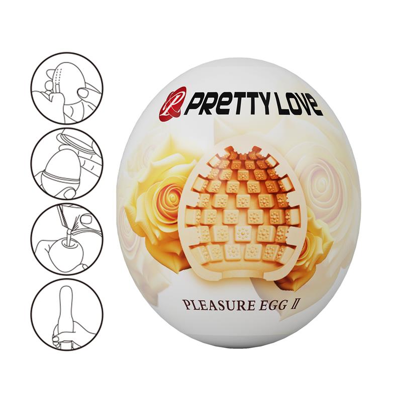 Huevo Masturbador Pleasure Egg II Naranja - Imagen 3