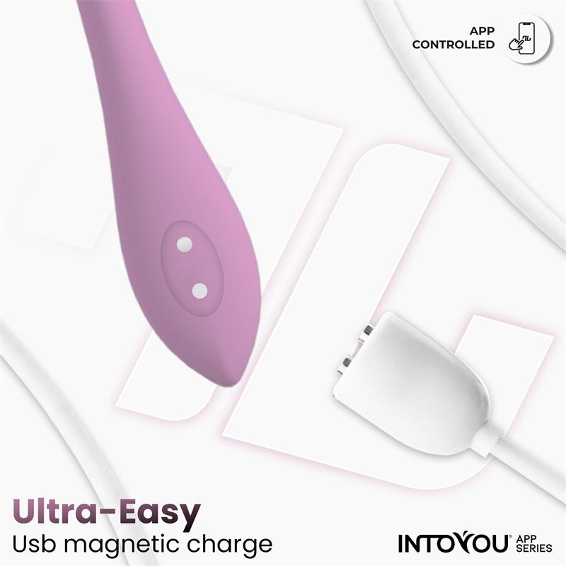 Huevo Vibrador con Bolas Internas con Rotación y APP USB - Imagen 4