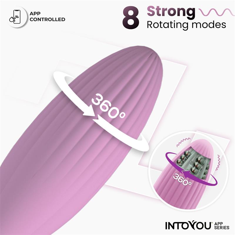 Huevo Vibrador con Bolas Internas con Rotación y APP USB - Imagen 7