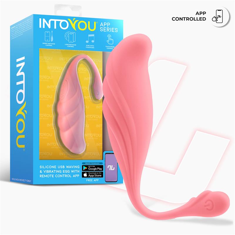 Huevo Vibrador con Movimiento Waving con APP USB - Imagen 5