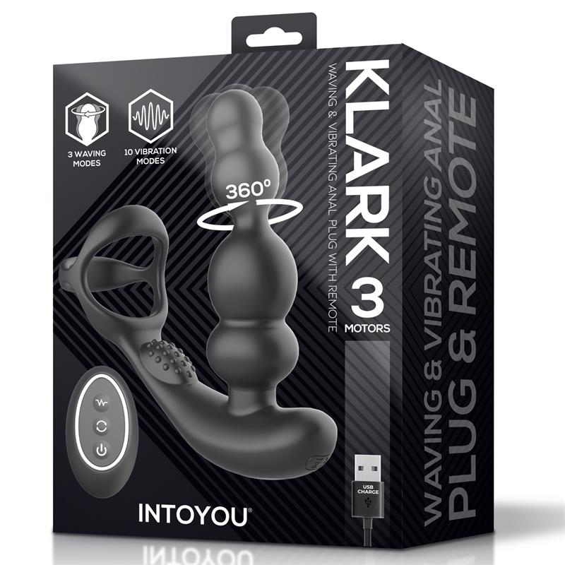 Klark Plug Anal Oscilante con Vibración y Control Remoto - Imagen 3