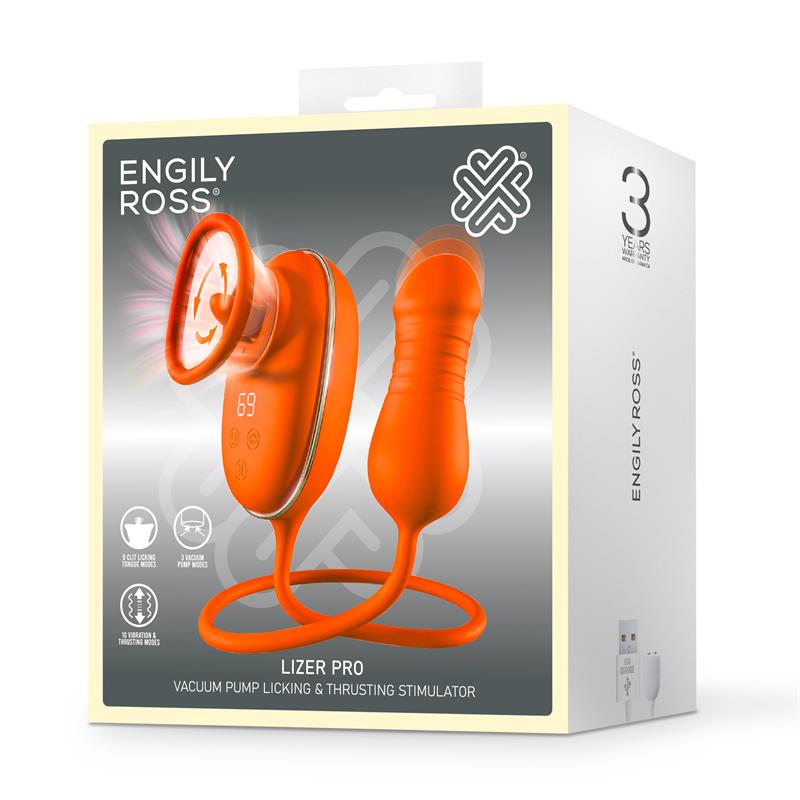 Lizer Pro Estimulador con Lengua Oscilante, Bomba de Vacio y Huevo con Up and Down - Imagen 12
