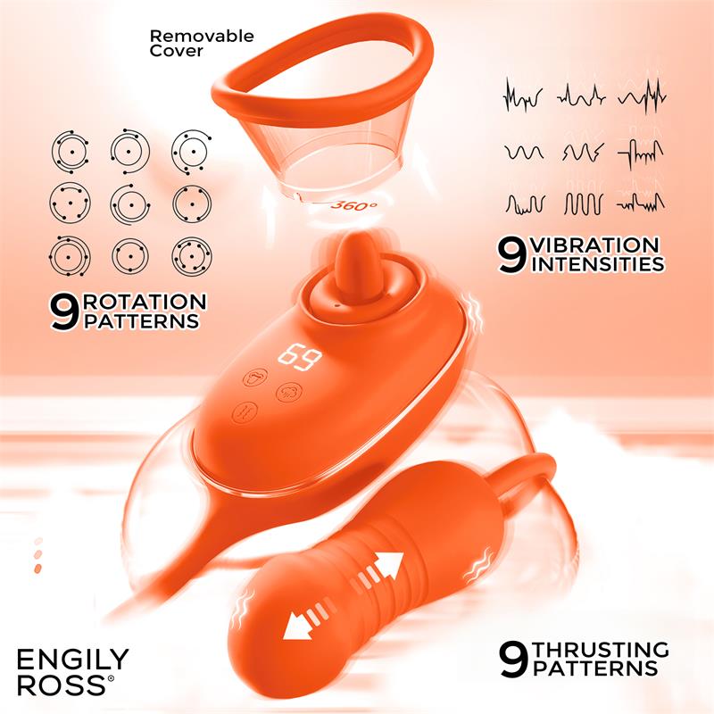 Lizer Pro Estimulador con Lengua Oscilante, Bomba de Vacio y Huevo con Up and Down - Imagen 7